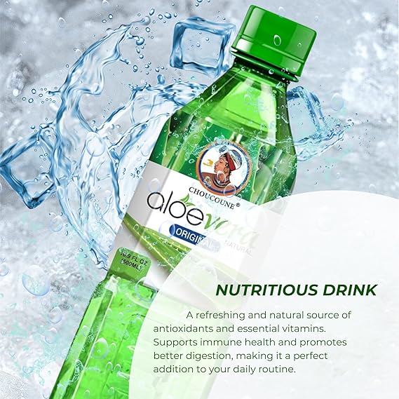 Choucoune Pure Aloe vera juice 19.9oz (Pack of 12)