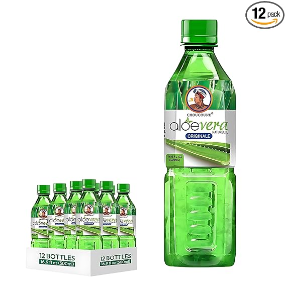 Choucoune Pure Aloe vera juice 19.9oz (Pack of 12)