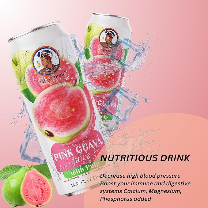 Choucoune Guava Juice 16.57oz (Pack of 12)