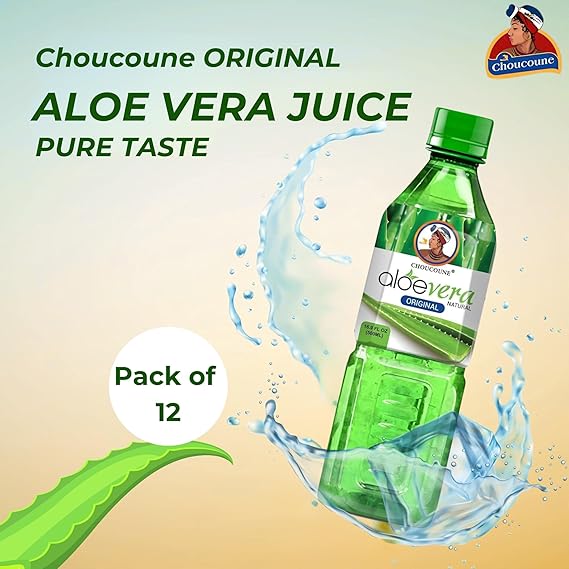 Choucoune Pure Aloe Vera Juice -  16.9oz - (Pack of 12)