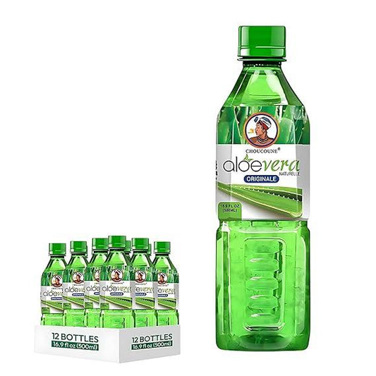 Choucoune Pure Aloe Vera Juice -  16.9oz - (Pack of 12)