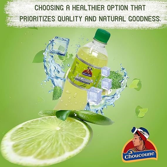 Choucoune Kola – Lemonade Soda – 20oz - (Pack of 12)