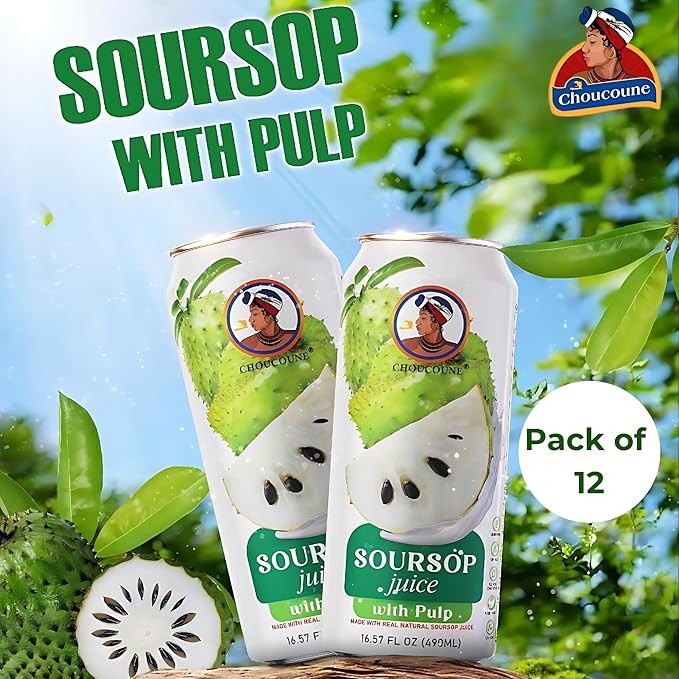 Choucoune Soursop Juice Cane – 16.57 fl oz – (Pack of 12)